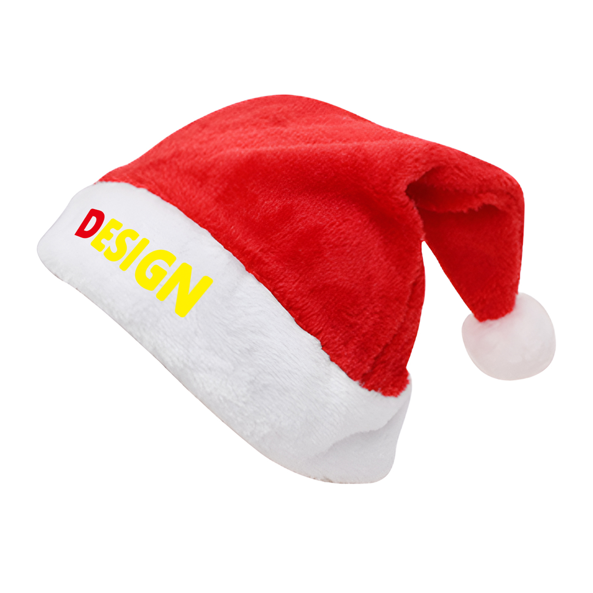MOQ50 Personalized Deluxe Christmas Plush Hat 2