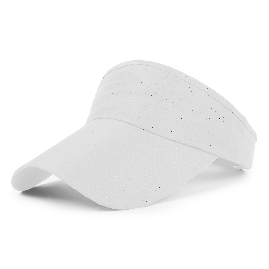 Stock Solid Color Perforated Polyester Visor 16