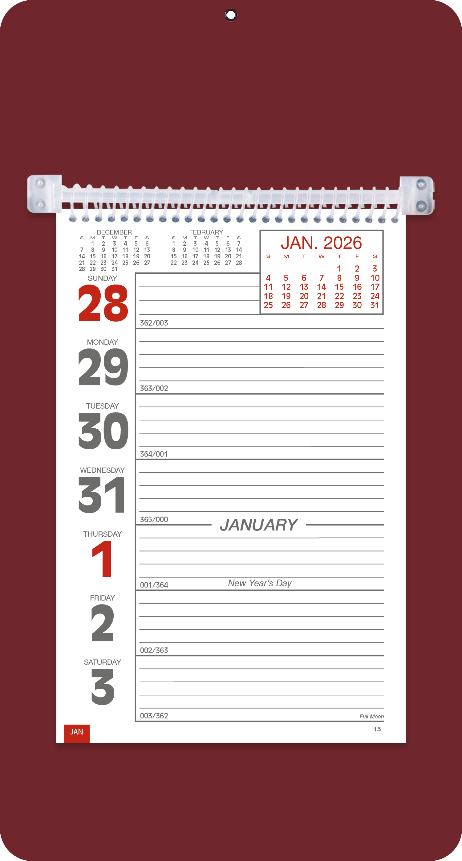 Triumph® Calendars Weekly Memo Calendar 42