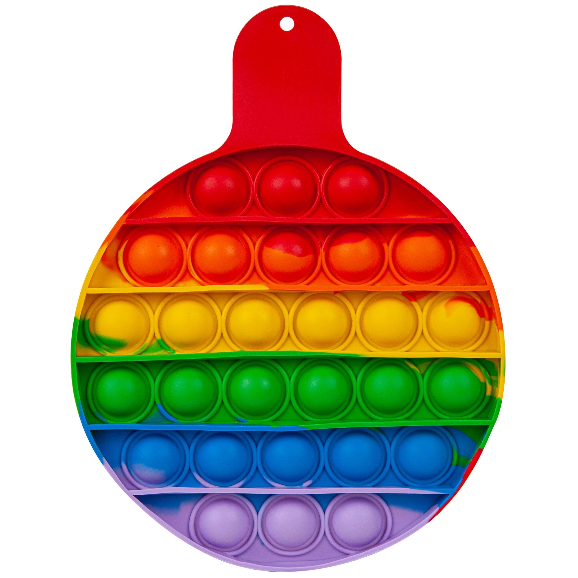 Round Fiddle Popper Silicone Sensory Toy 6