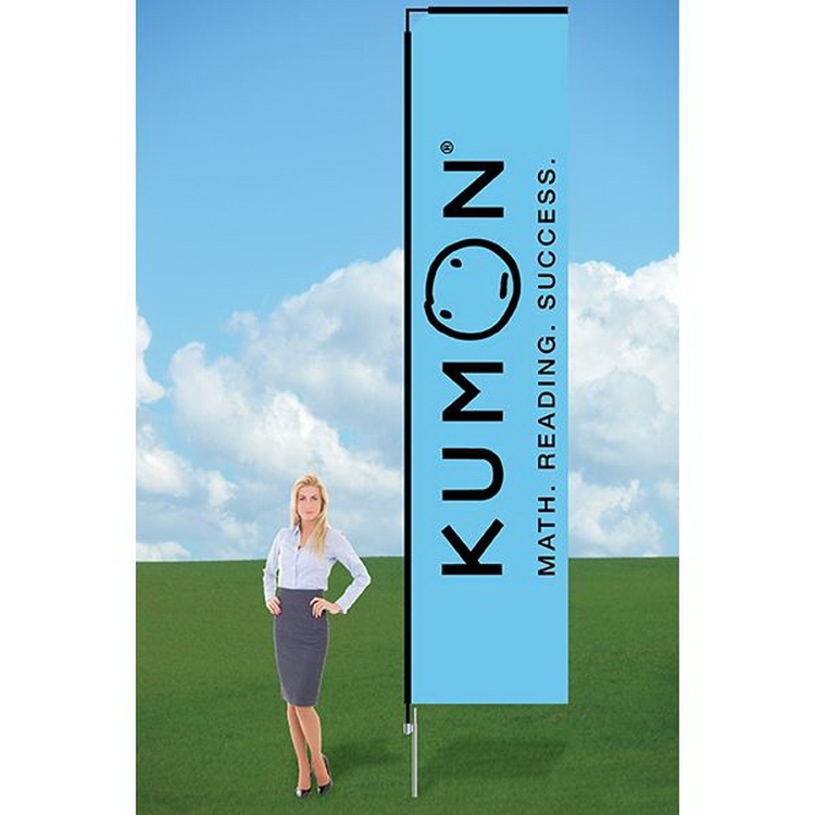 11ft PromoFlag with Ground Stake-Double