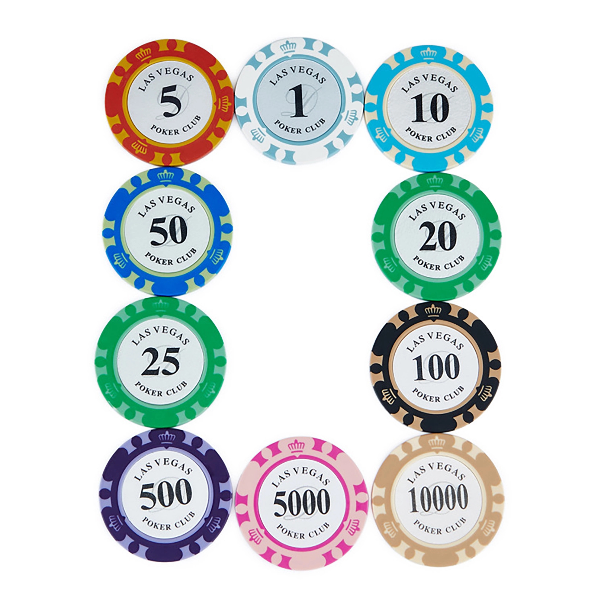 MOQ 50pcs 13.5g Professional Customized Clay Poker Chip 8