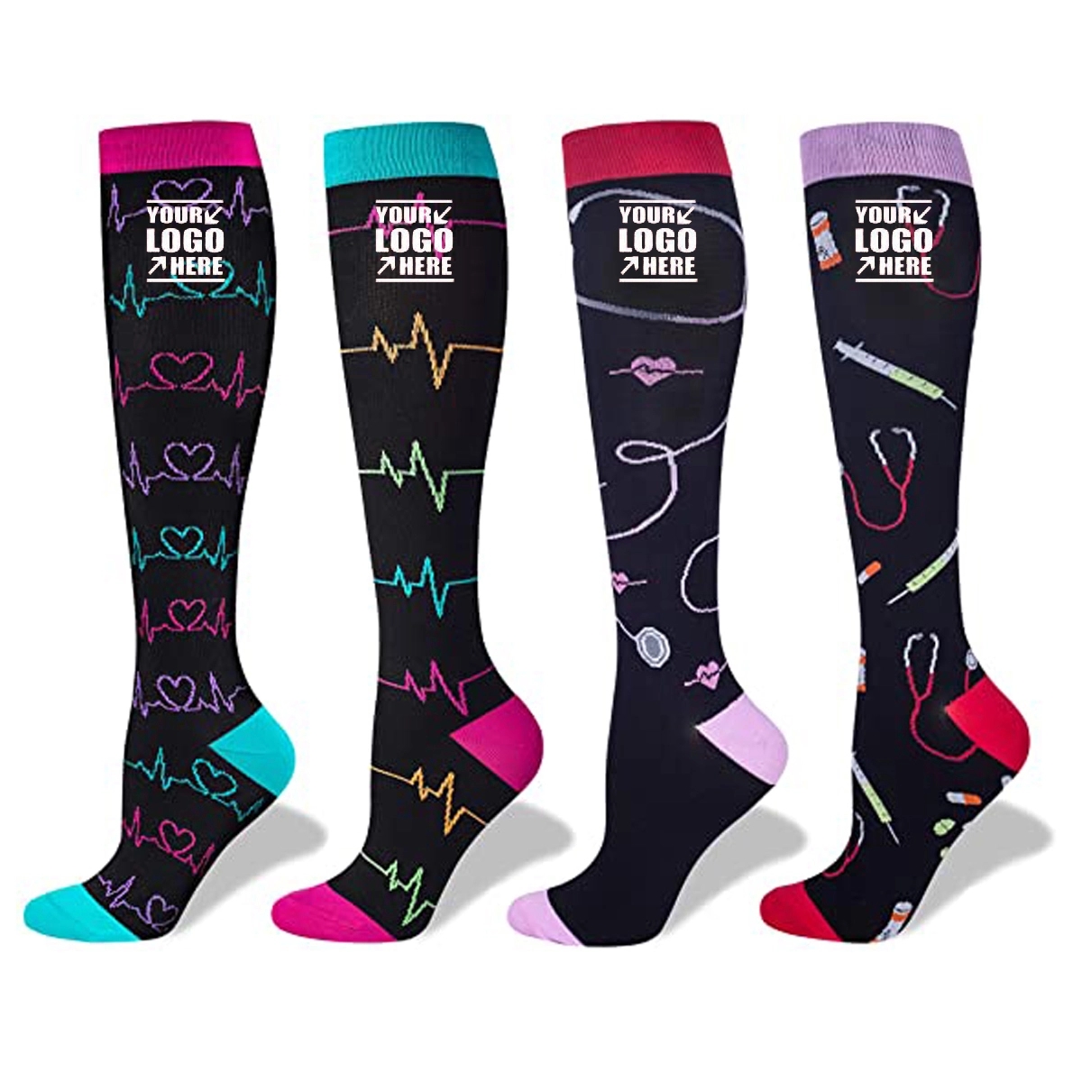Nursing Compression Socks 20-30mmHg for Doctor Nurses 2