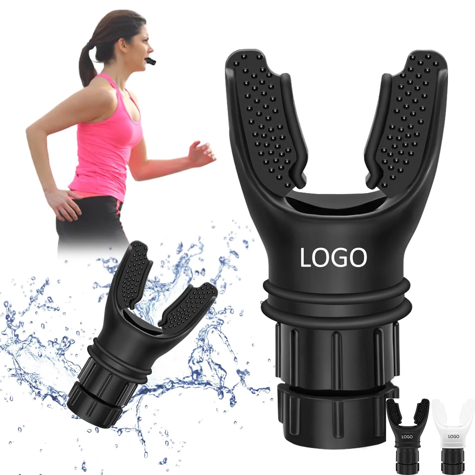 Adjustable Portable Lung Trainer for Athletes - Silicone Breathing Exercise Device with Resistance  4