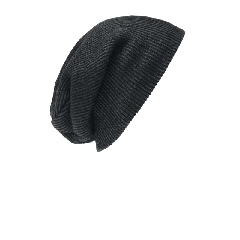 Port Authority Rib Knit Slouch Beanie. 3