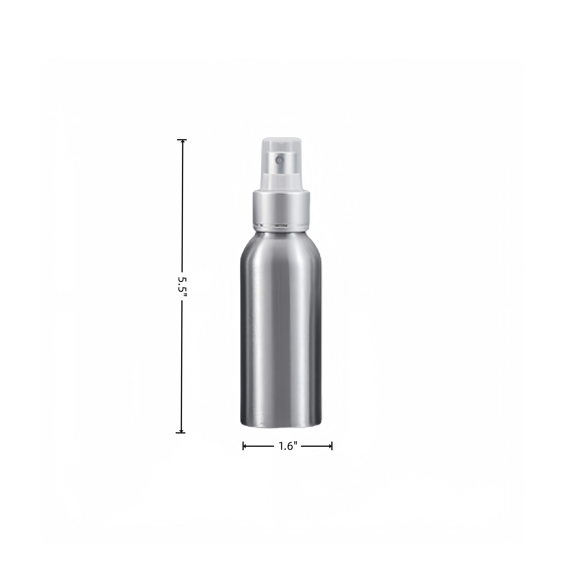3.4 oz. Aluminum Spray Bottle MOQ 50 2