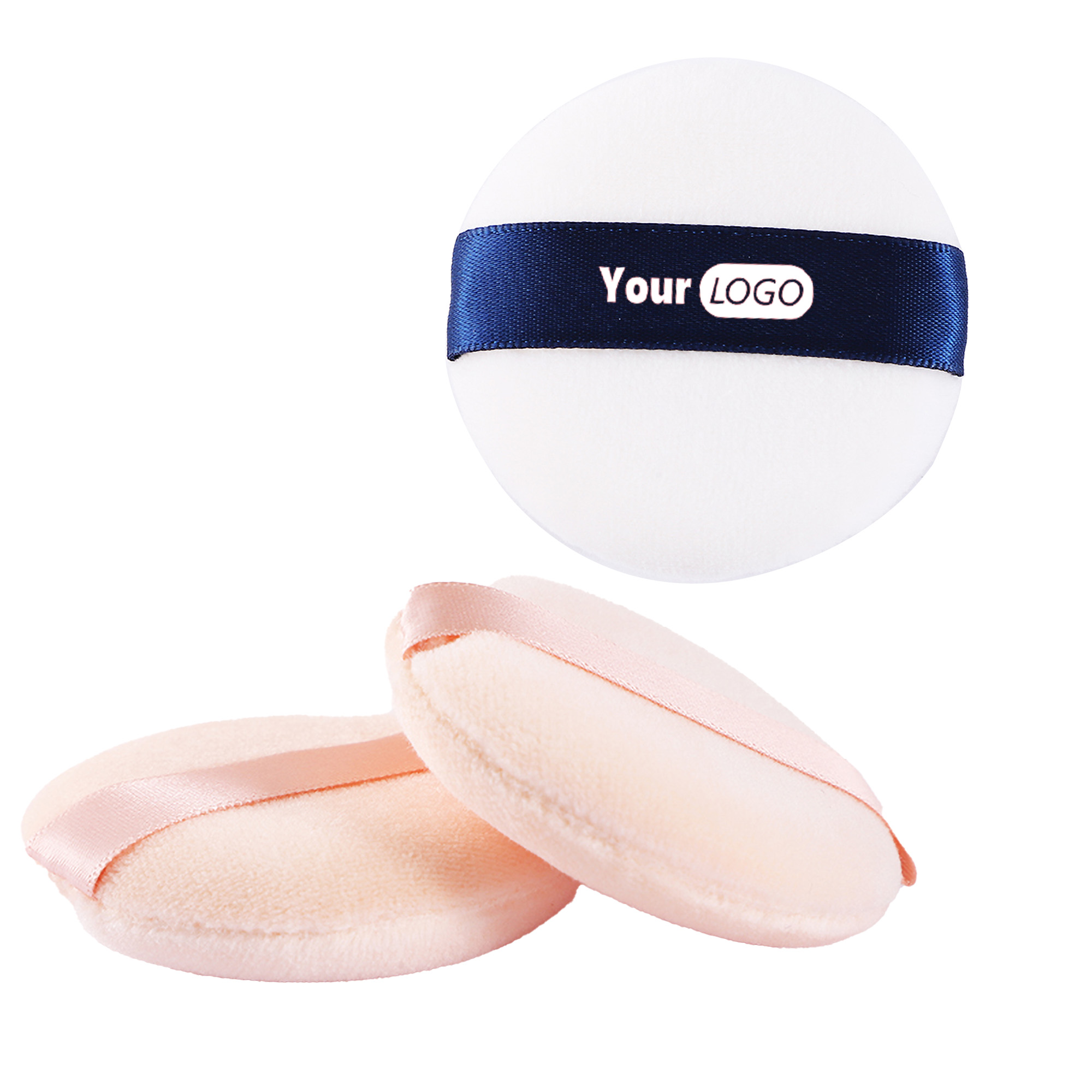 Powder Puff Washable Round Velour Loose Soft 1