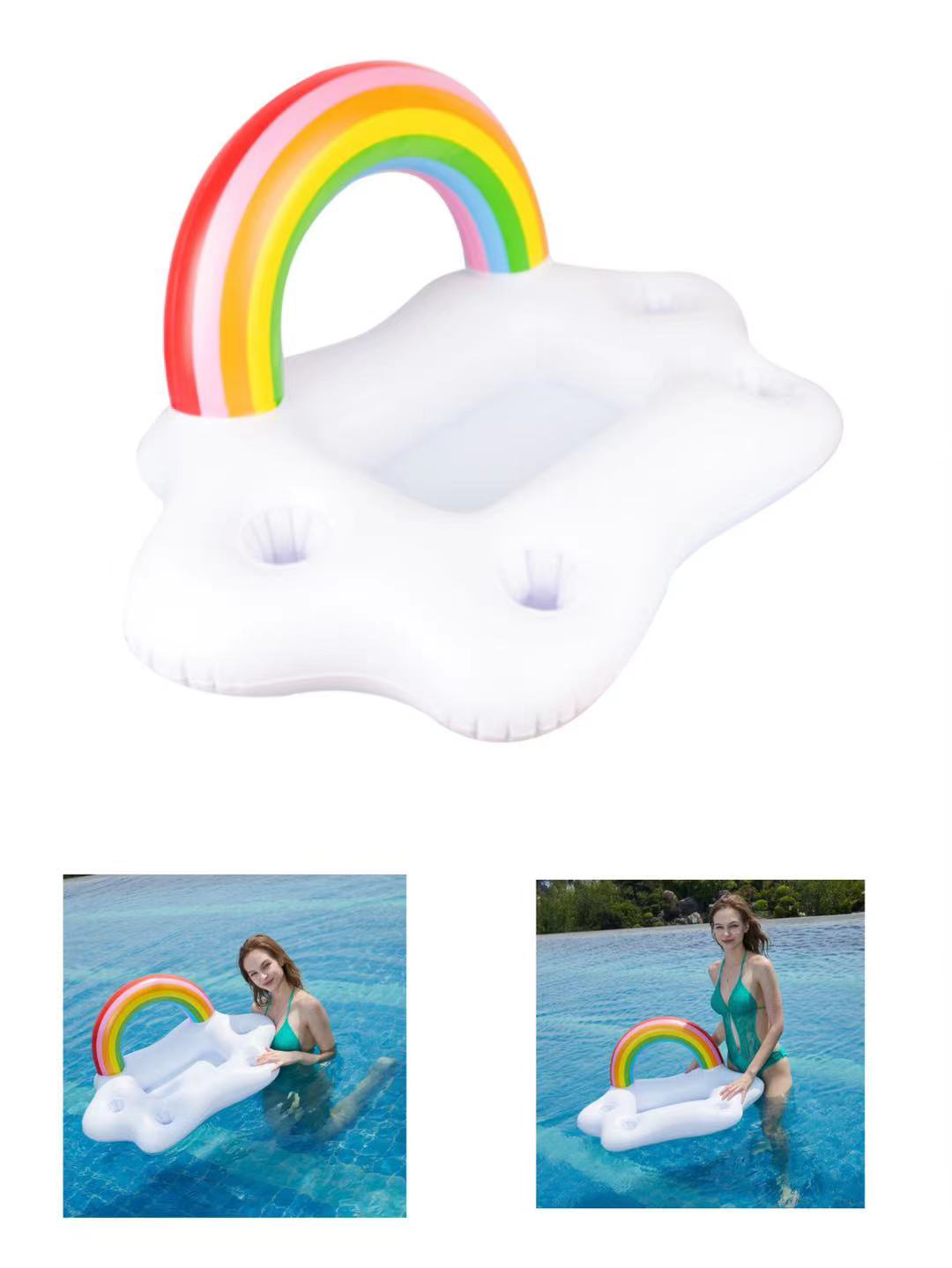 PVC Inflatable Floating Can Holder-Multiple Grids 1