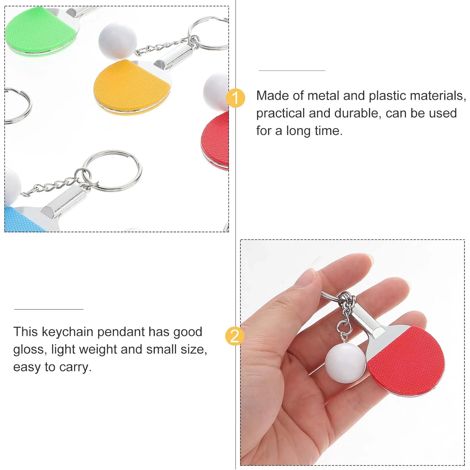 Mini Table Tennis Keychain 4
