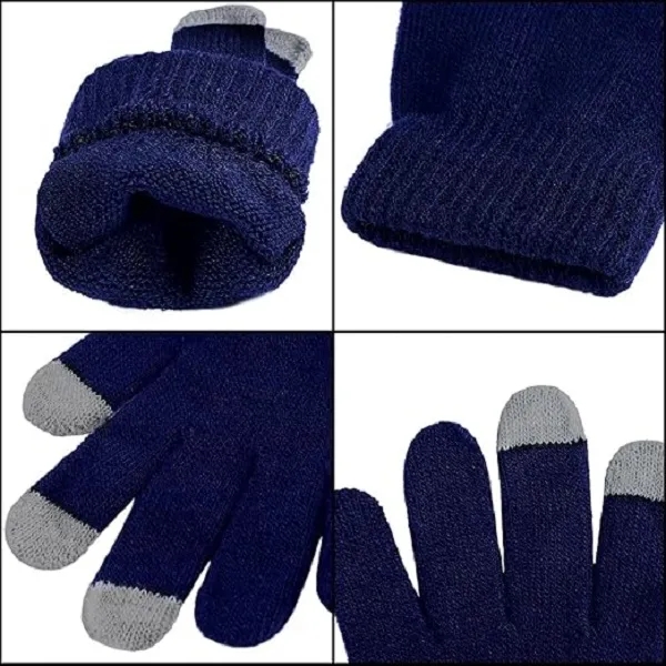 Winter Warm Knit Gloves - Touch Screen 1