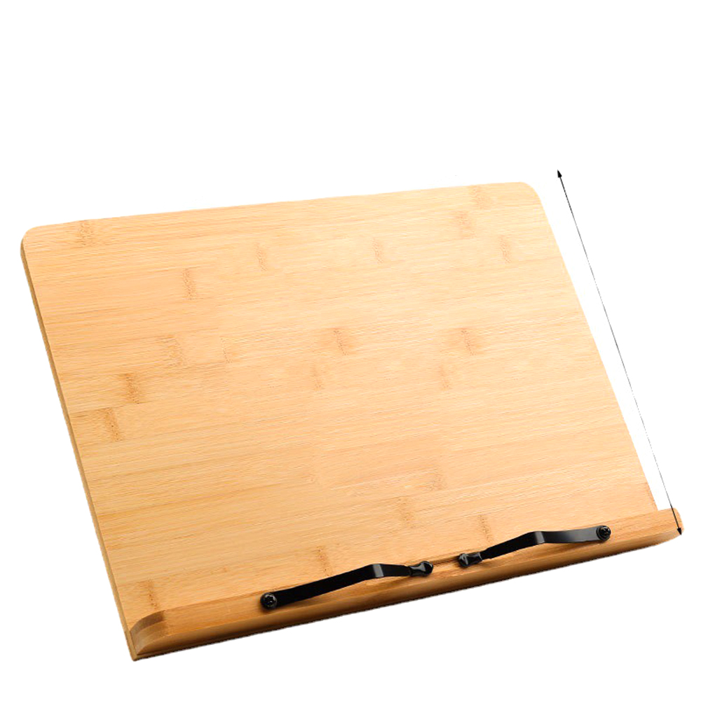 13.4"" X 9.5"" Adjustable Bamboo Book Stands Cookbook Holder