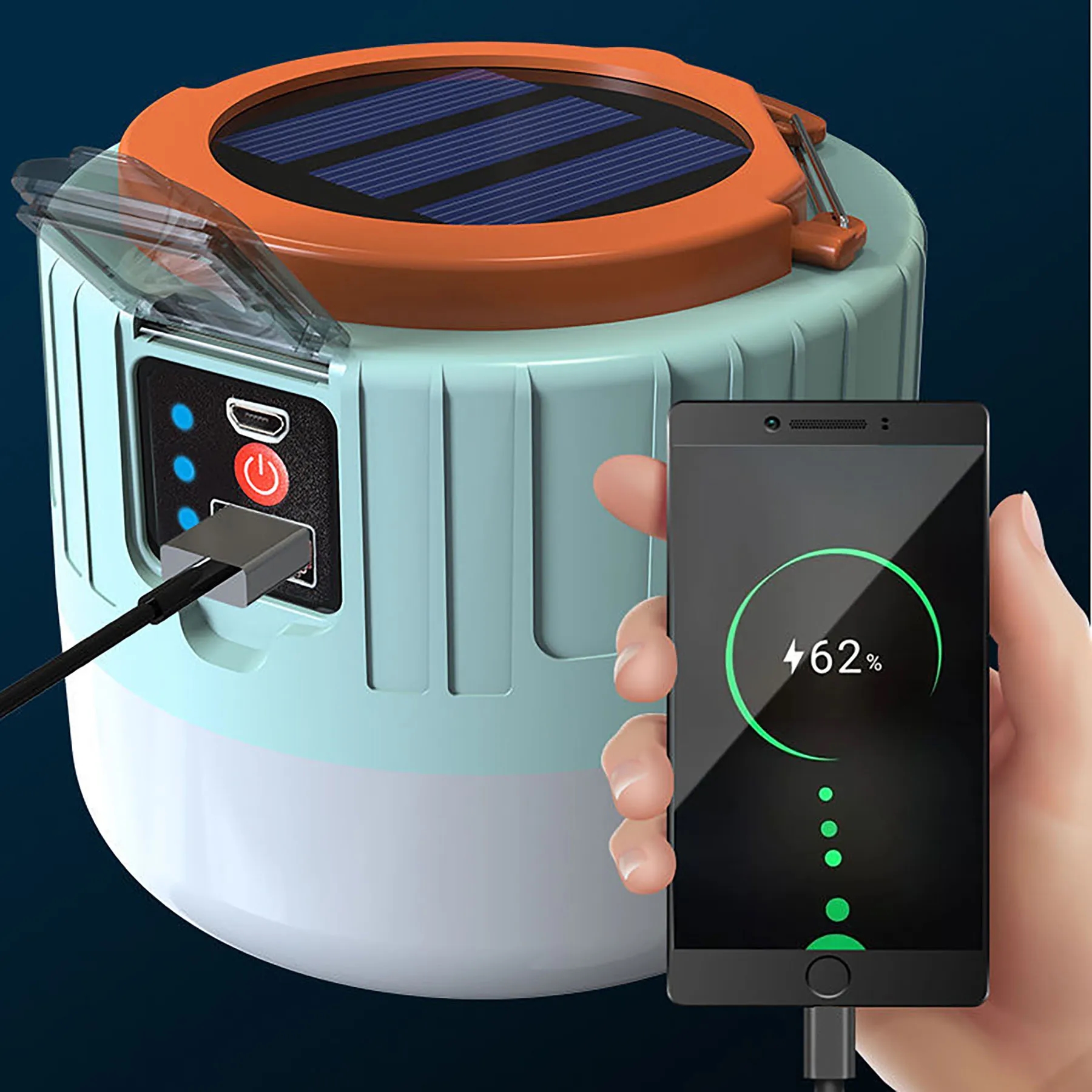 Solar Rechargeable Camping Led Lights 6