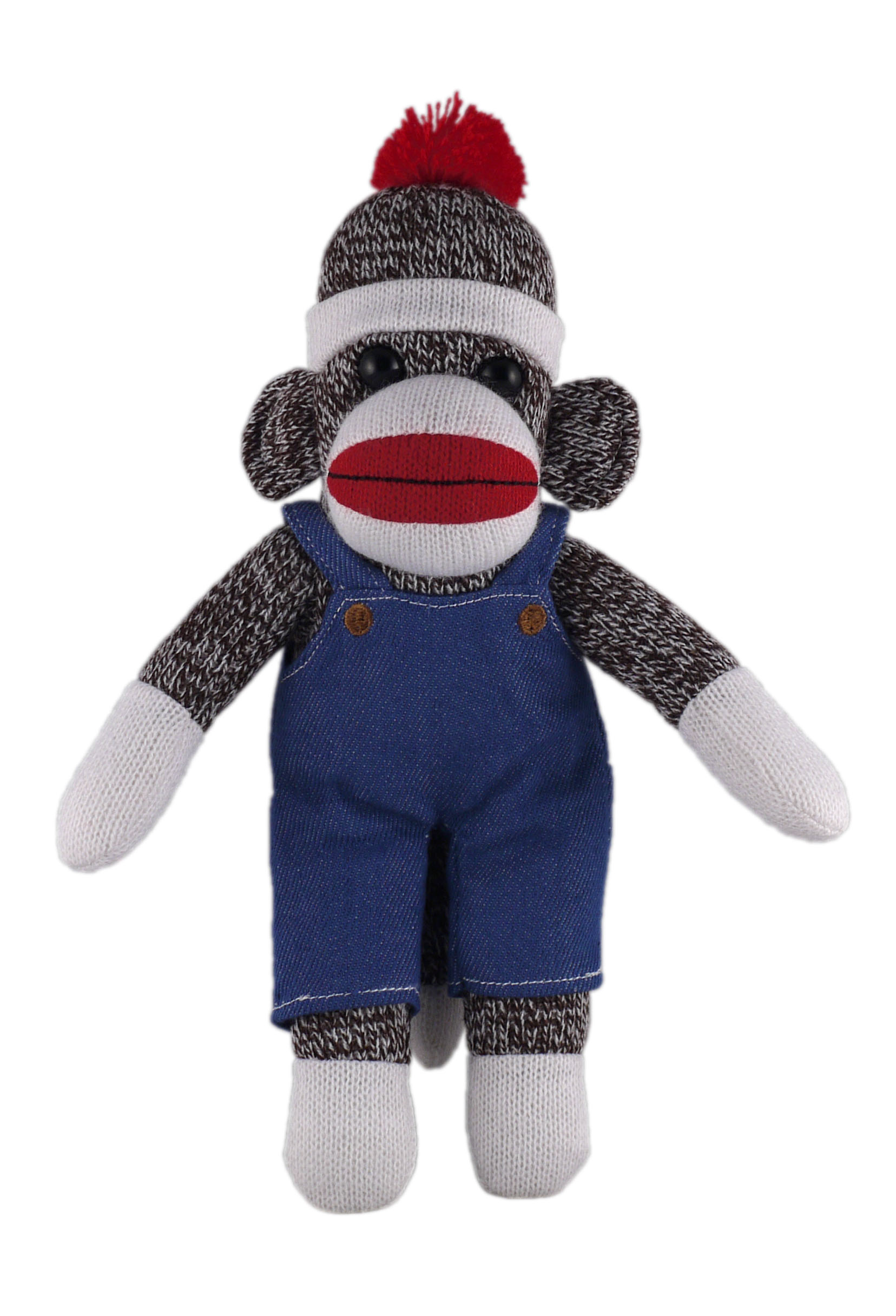 Orginal Sock Monkey (Plush) in denim overall.