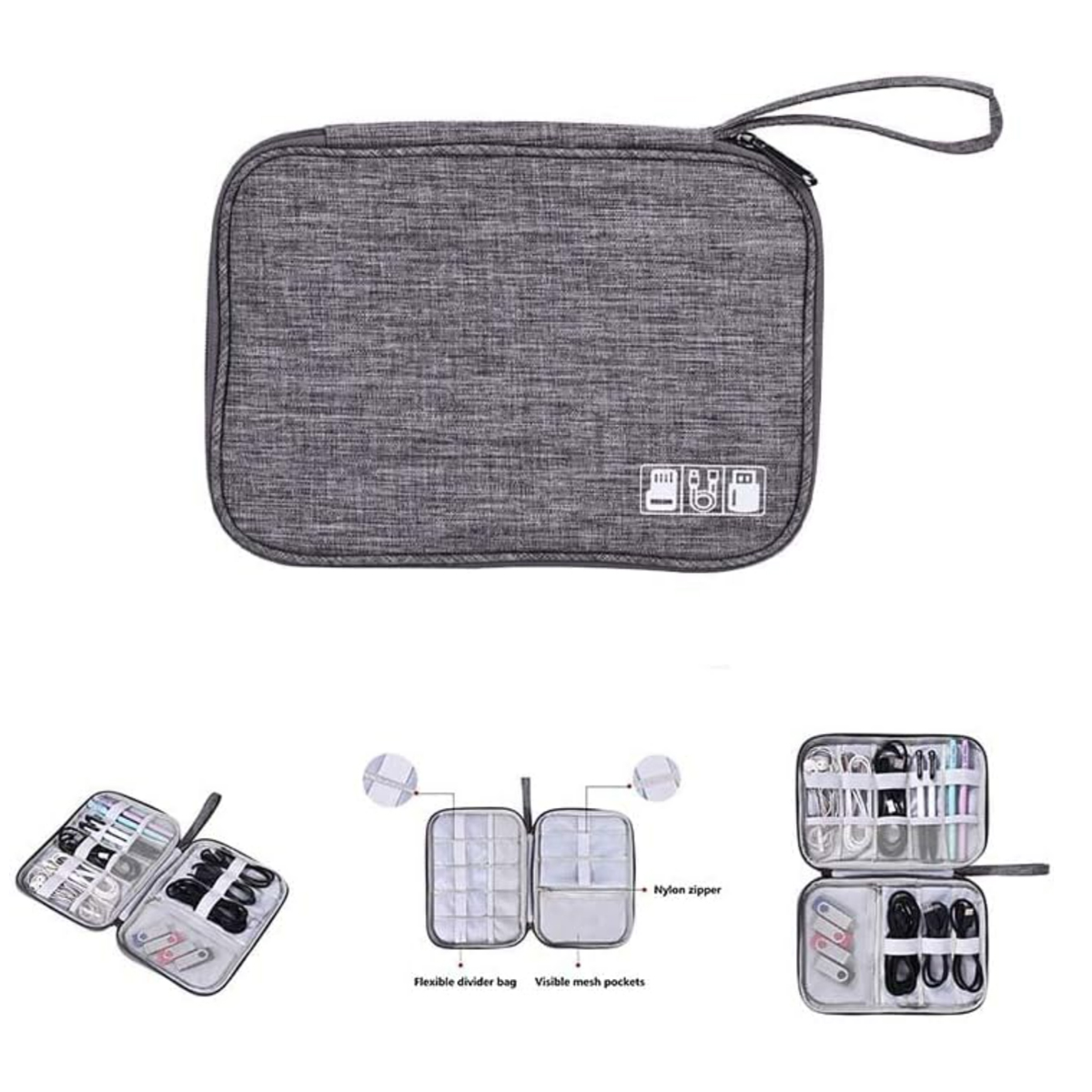 Travel Electronics Cable Organizer Bag 4