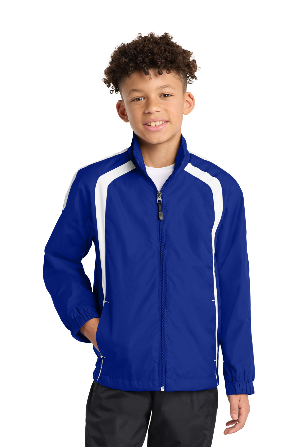 Sport-Tek Youth Colorblock Raglan Jacket. YST60 42