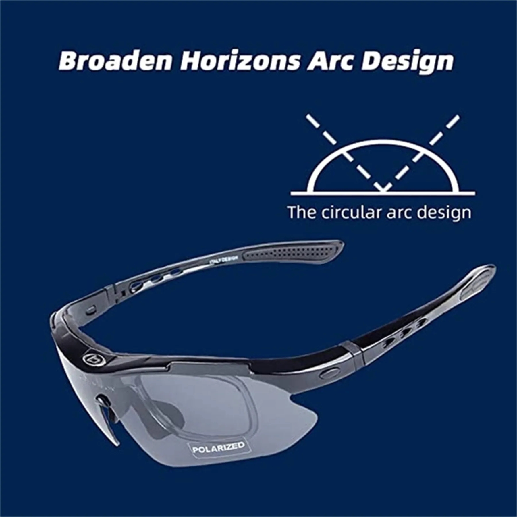 Polarized 5 Lens Sports Sunglasses 1
