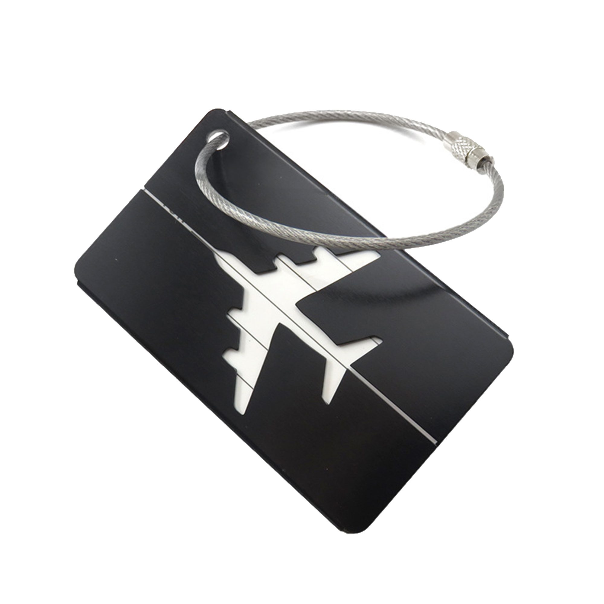 Aluminum Airplane Luggage Tag 3