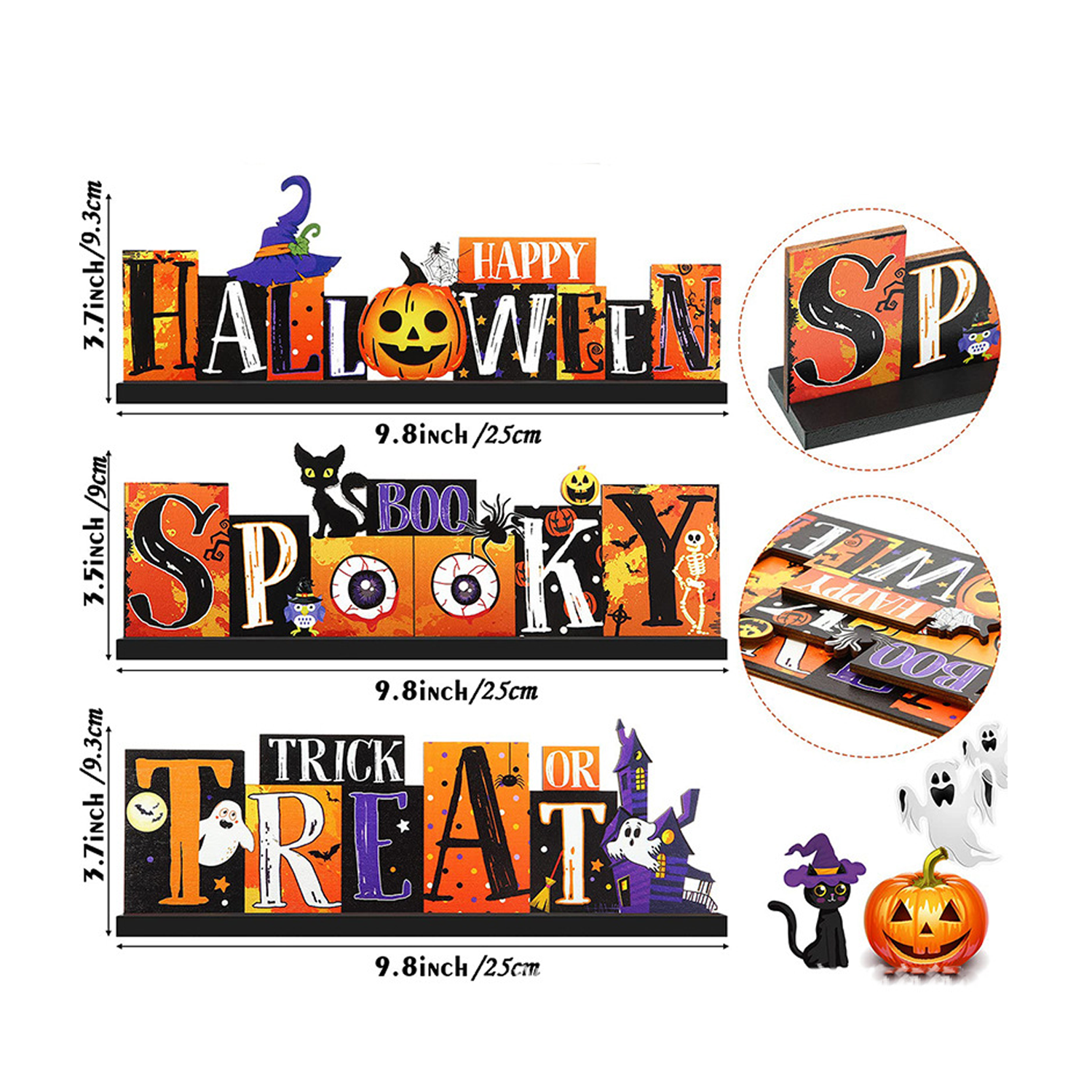 3-Piece Halloween Table Decorations 4