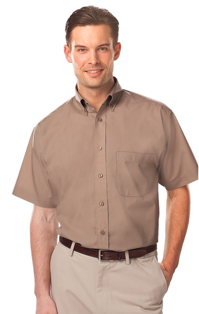 Men's Short-Sleeve Value Poplin Shirt 18
