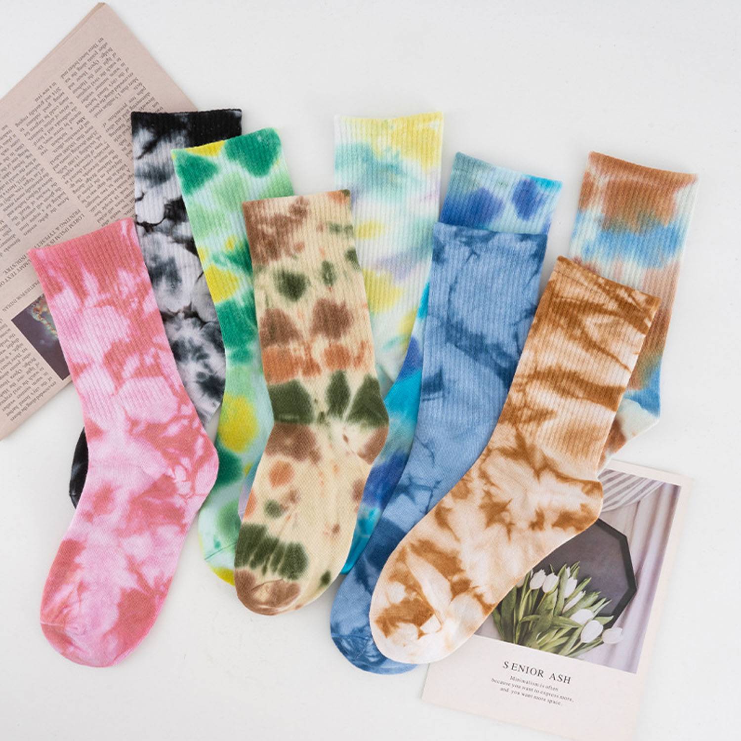 Fashion Tie-dyed Socks 6