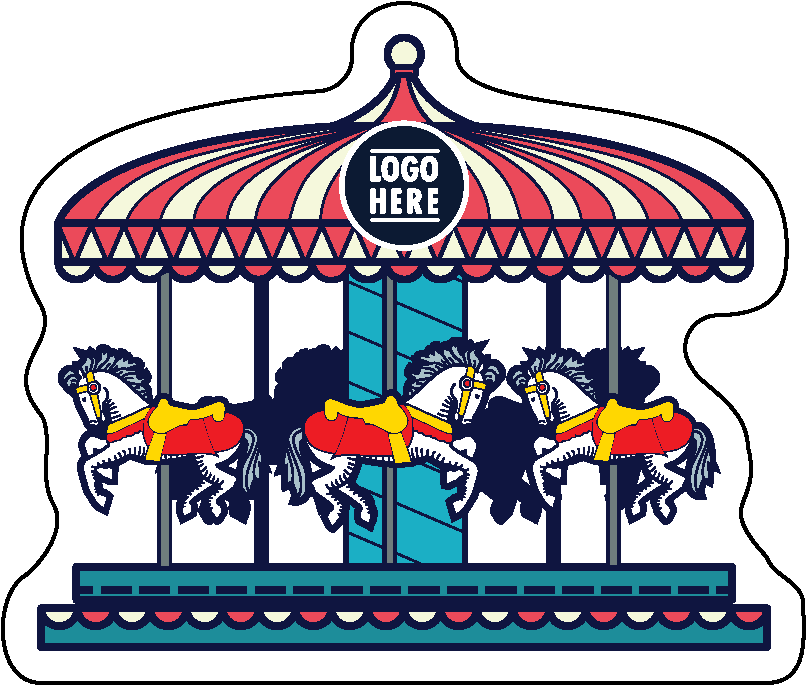 Stock Shape 1/4" Acrylic Magnet -USA Made 2