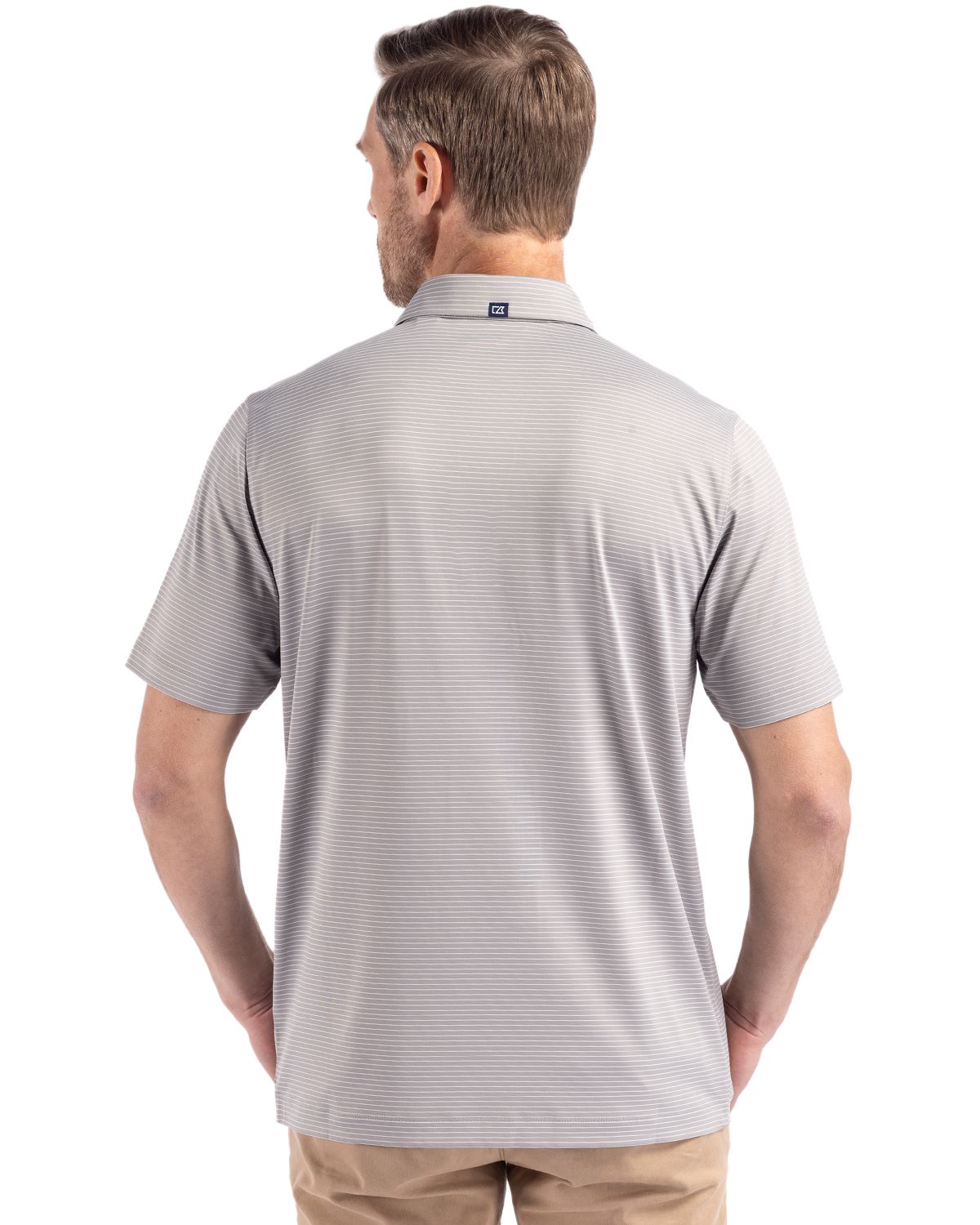 Cutter & Buck Forge Recycled Fine Line Stripe Four-Way Stretch Mens Polo 33