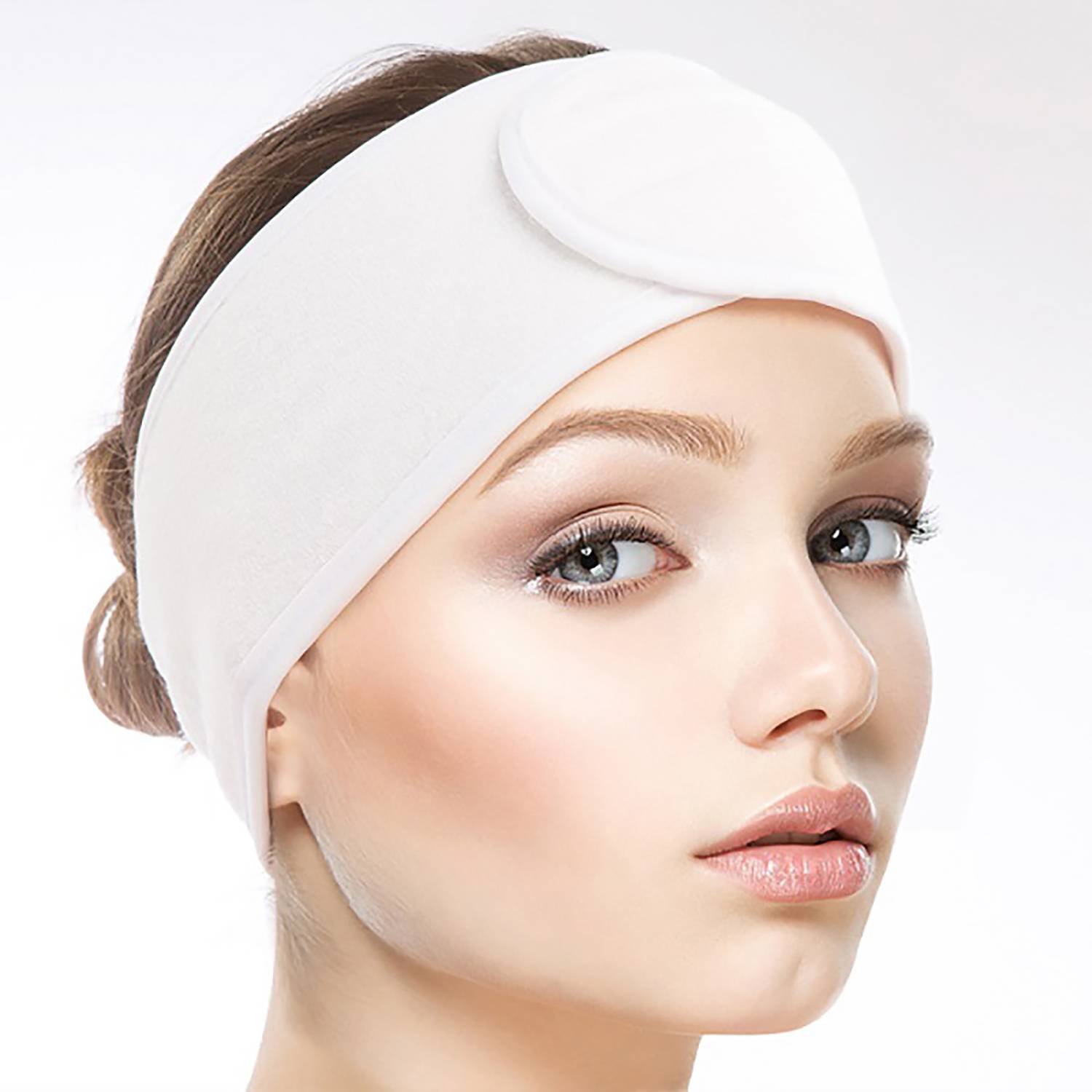 Soft Adjustable Makeup Hair Band W/ Magic Tape 3