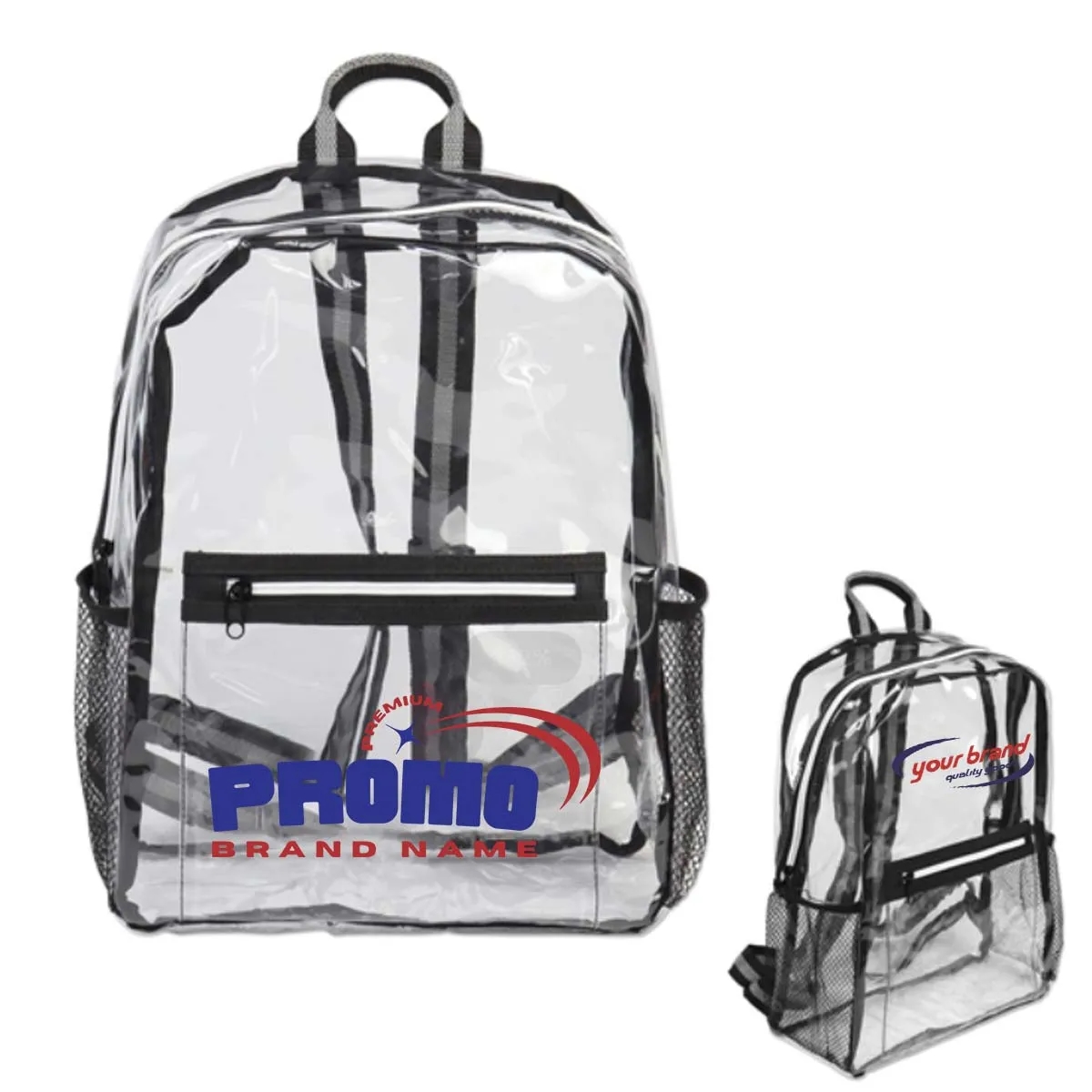 Custom Stadium approved Large Capacity Clear Backpacks 1