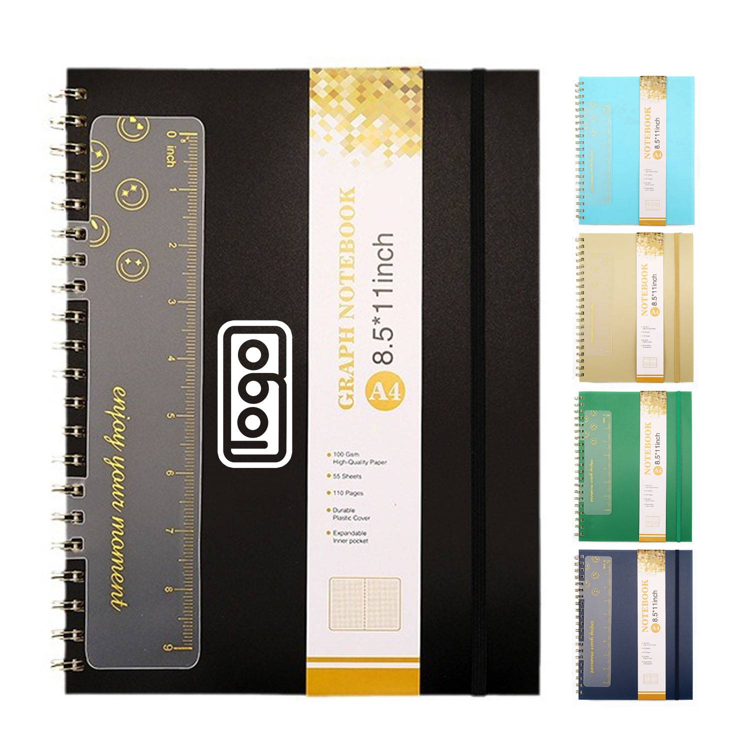 A4 Spiral Notebook w/ Ruler 8