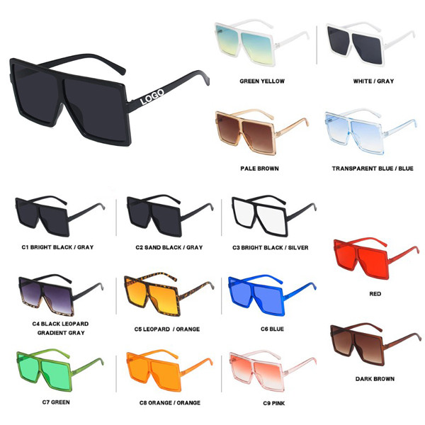 Square Design Large Frame Sunglasses 2