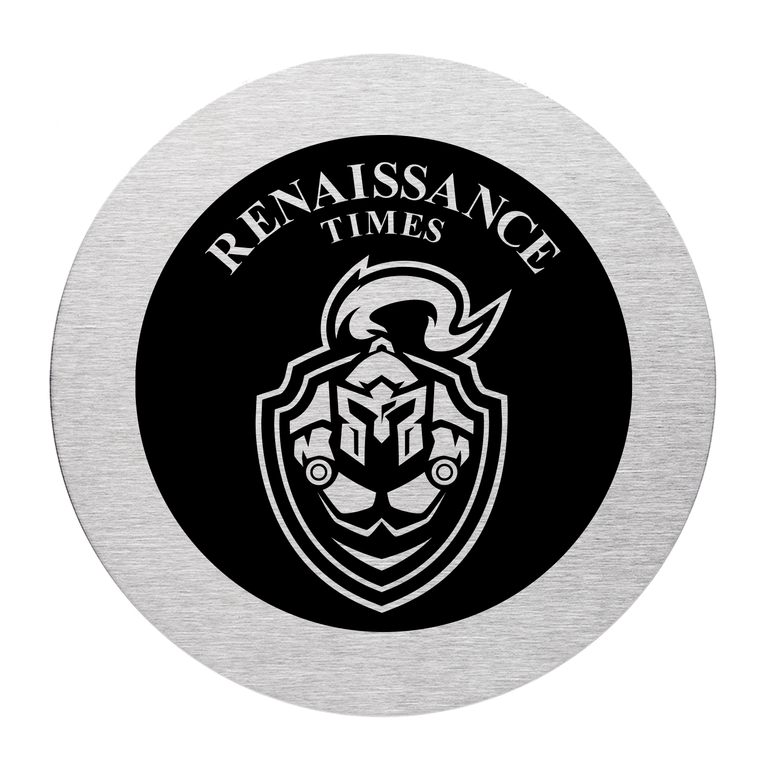 Round Stainless Steel Coaster (1 Color Imprint) 3