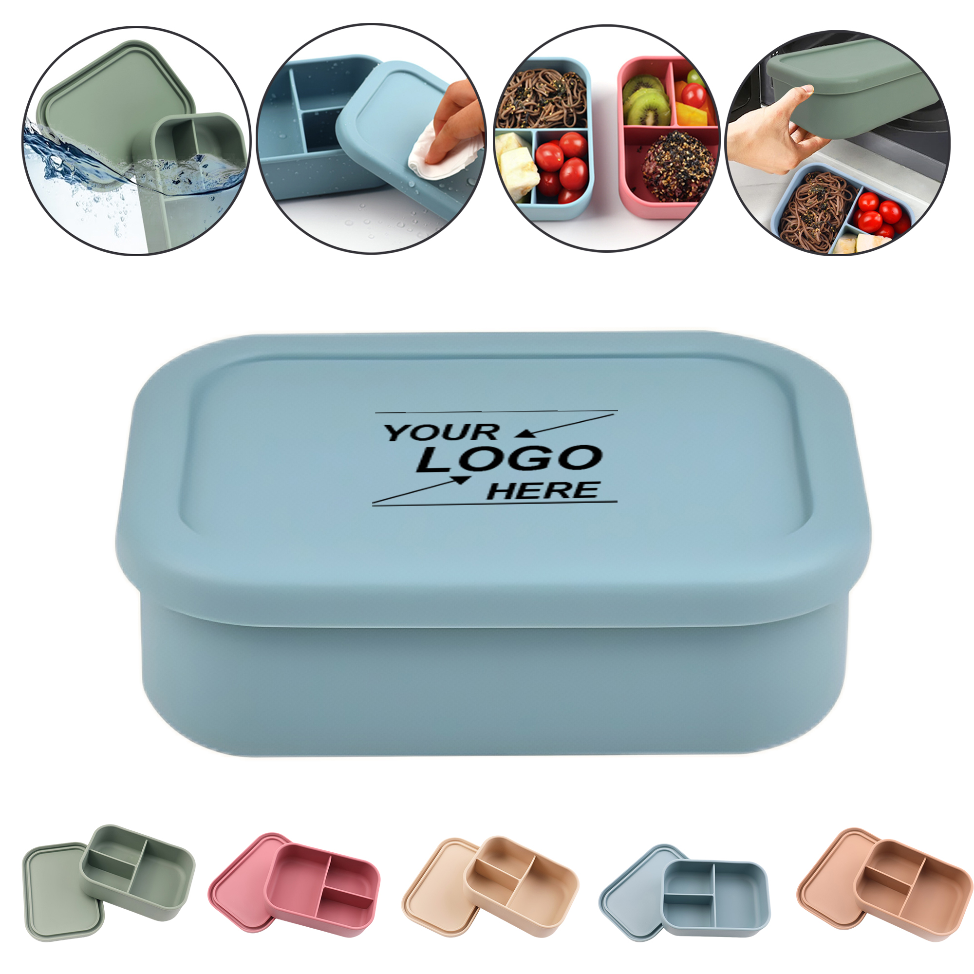 Silicone Lunch Box Set for Office 2