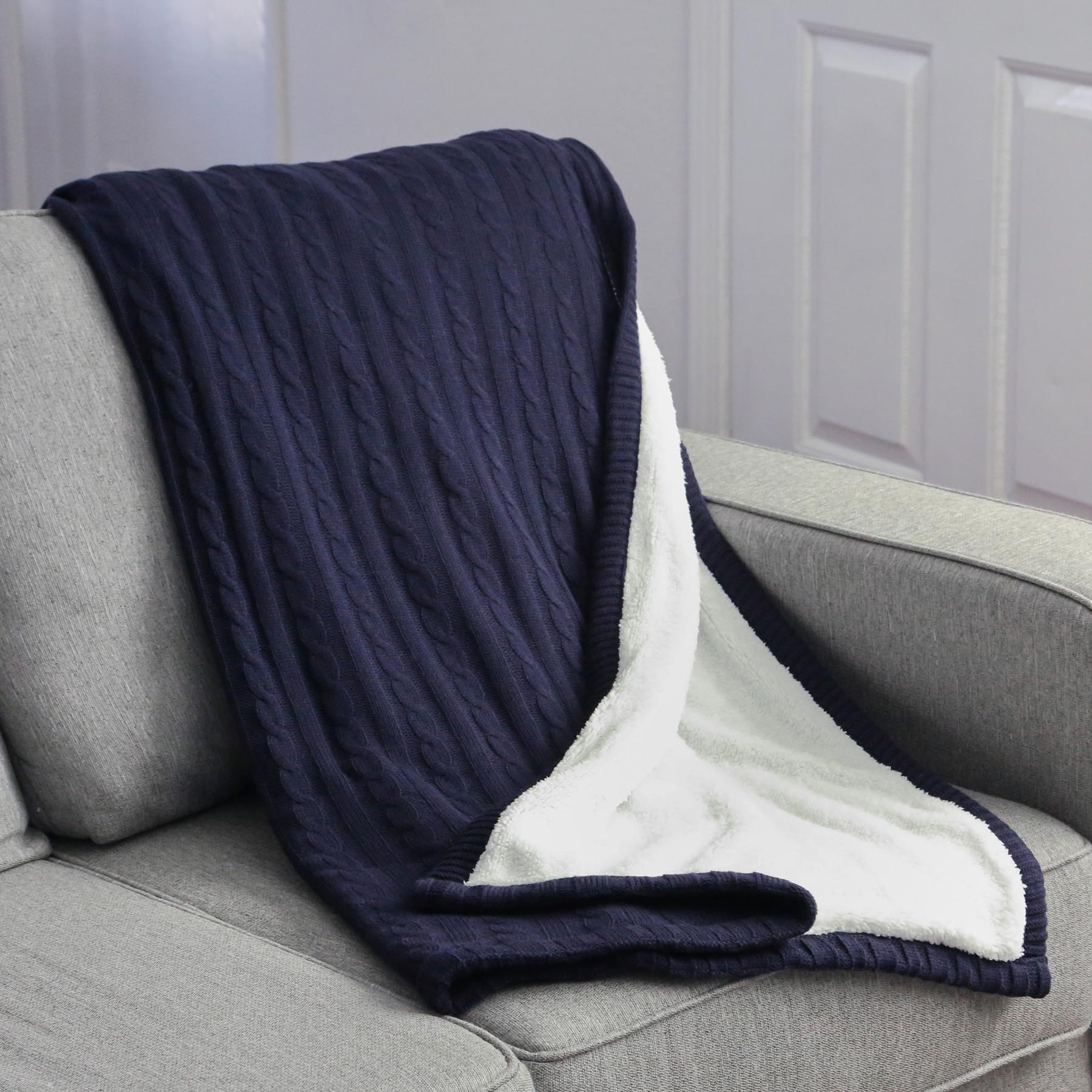 Sweater Weather Sherpa Blanket W/ Pillowcase 16