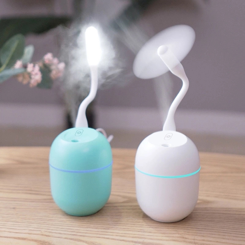 Custom Desktop Humidifier with Mini Fan+led Night Light 5