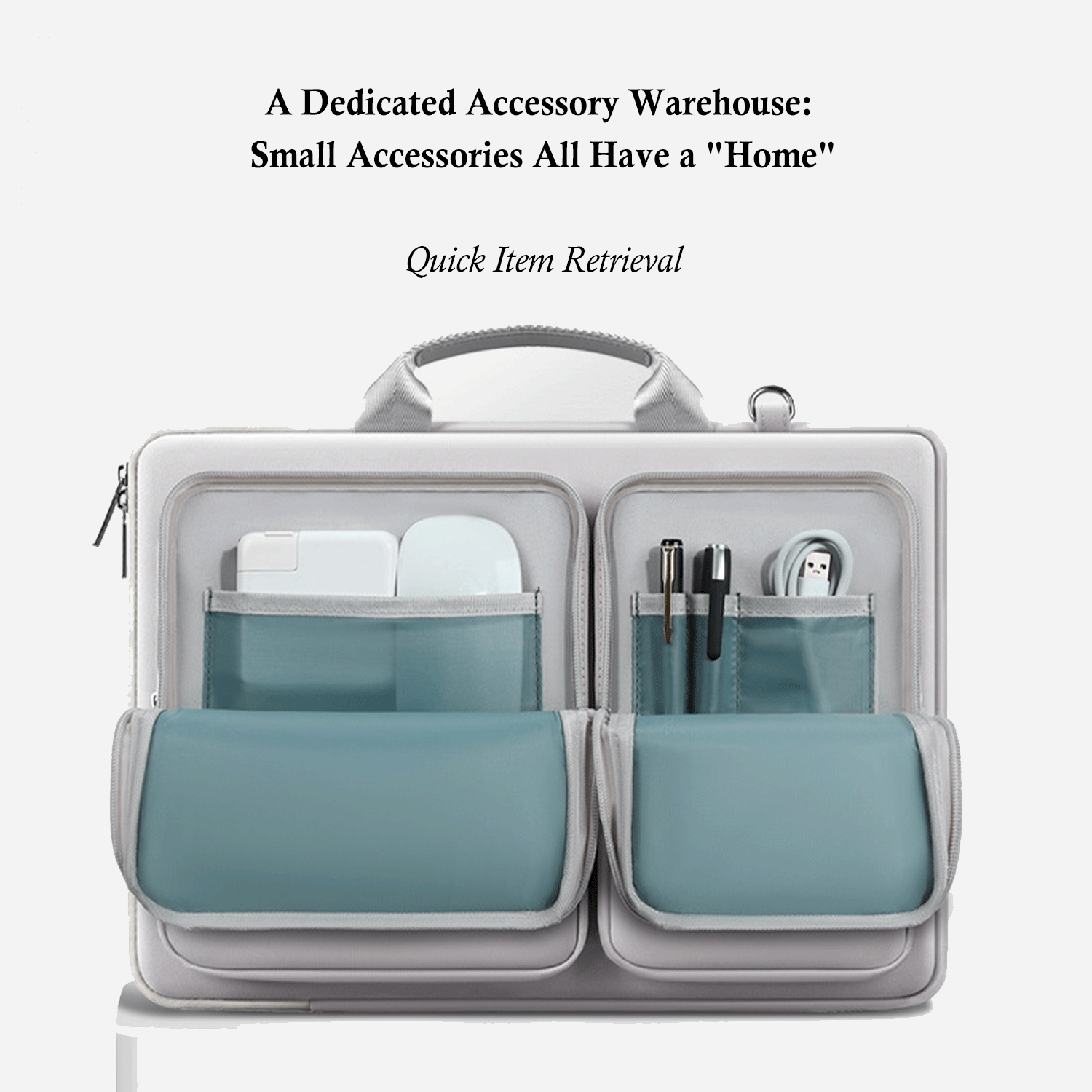 15.6 inch Portable Oxford Laptop Briefcase messenger Bag 2