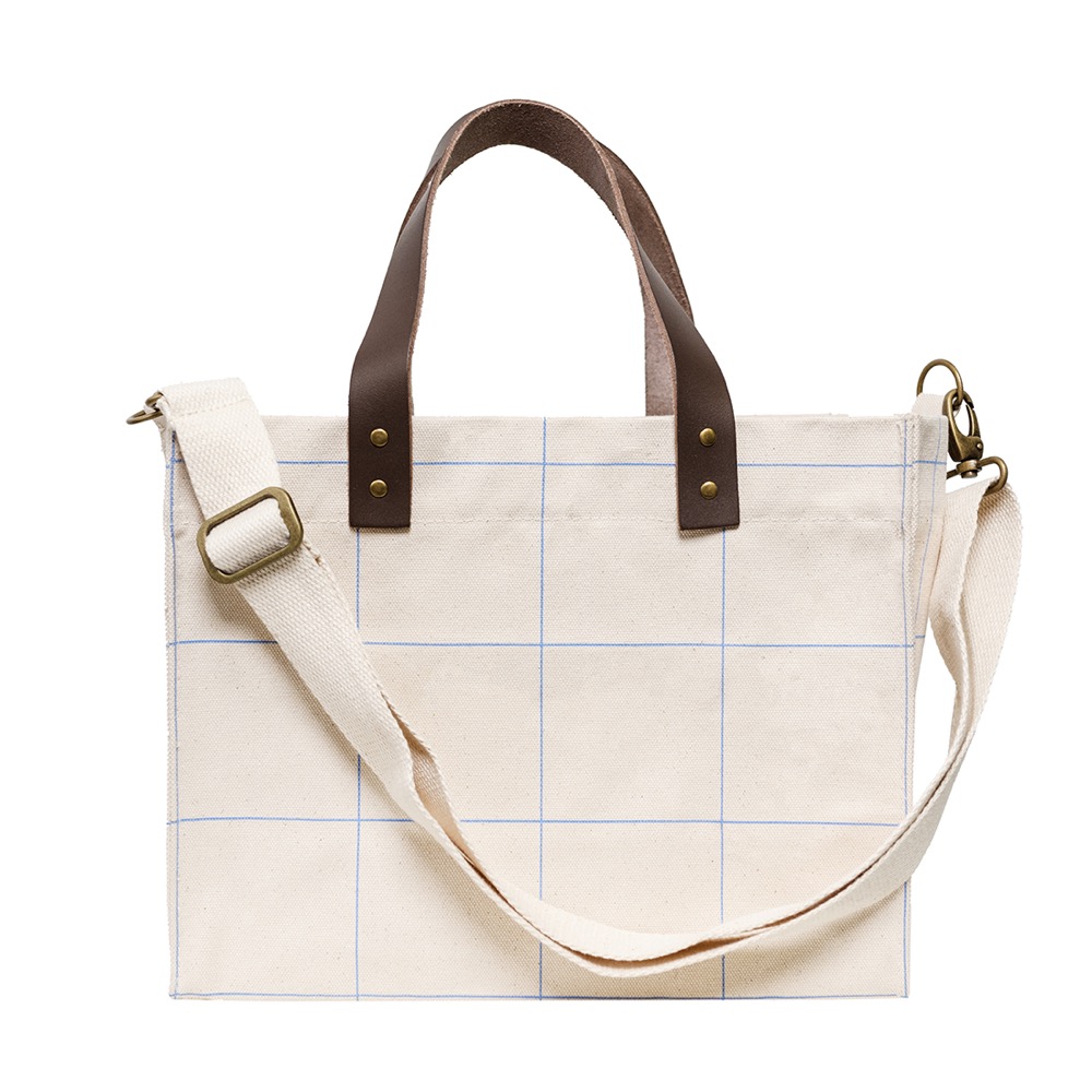 18 Oz. Heavyweight Brooklyn Tote Windowpane Plaid 3
