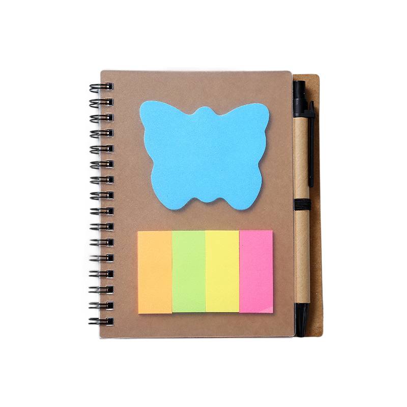 A6 Spiral Notebook W/ Pens & Sticky Notes 6