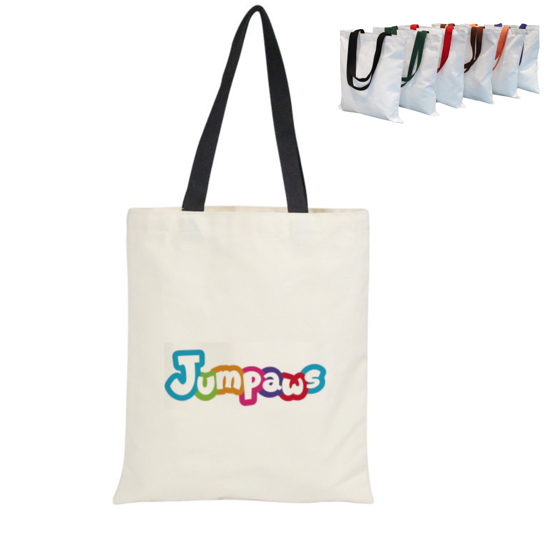 Full Color Canvas Tote, custom tote bag with logo imprint 1