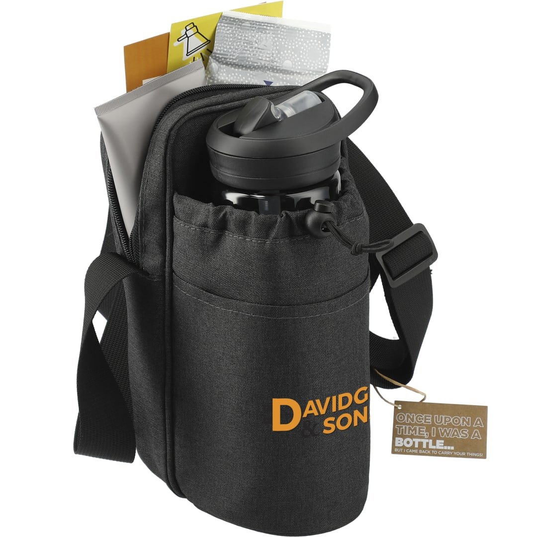 Traver RPET Adjustable Bottle Sling Cooler w/Pouch 32