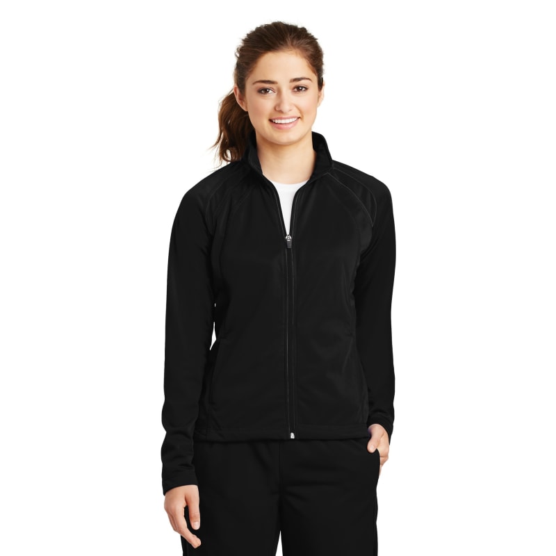 Sport-Tek Women's Tricot Track Jacket. 3