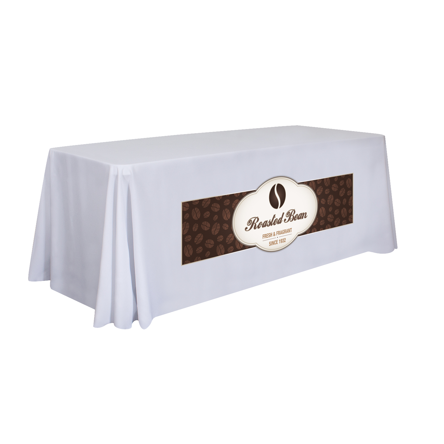 6' Stain-Resistant 4-Sided Table Throw (Full-Color Imprint, One Location) 3