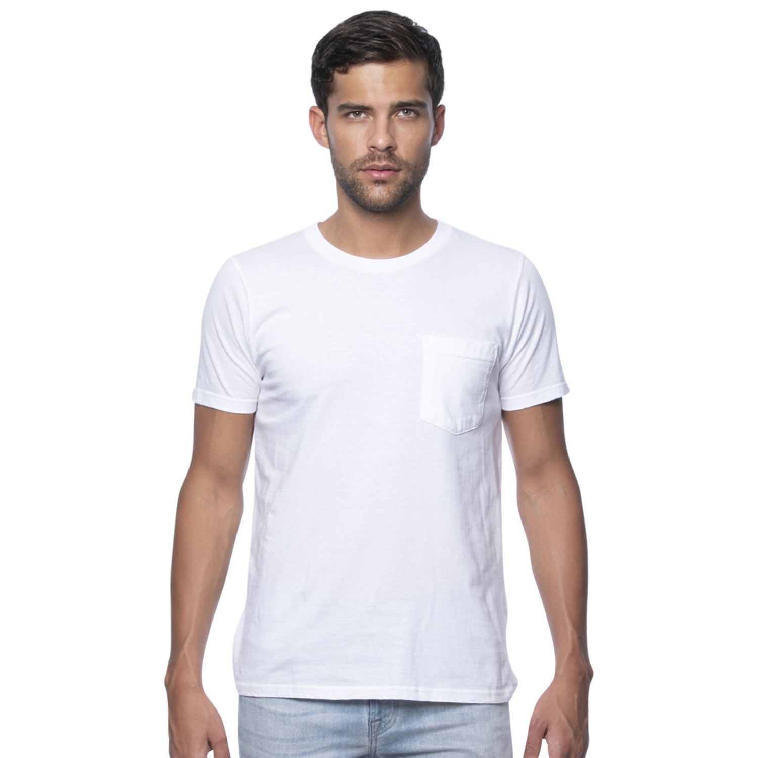 USA Made Unisex Organic Short Sleeve Pocket Tee