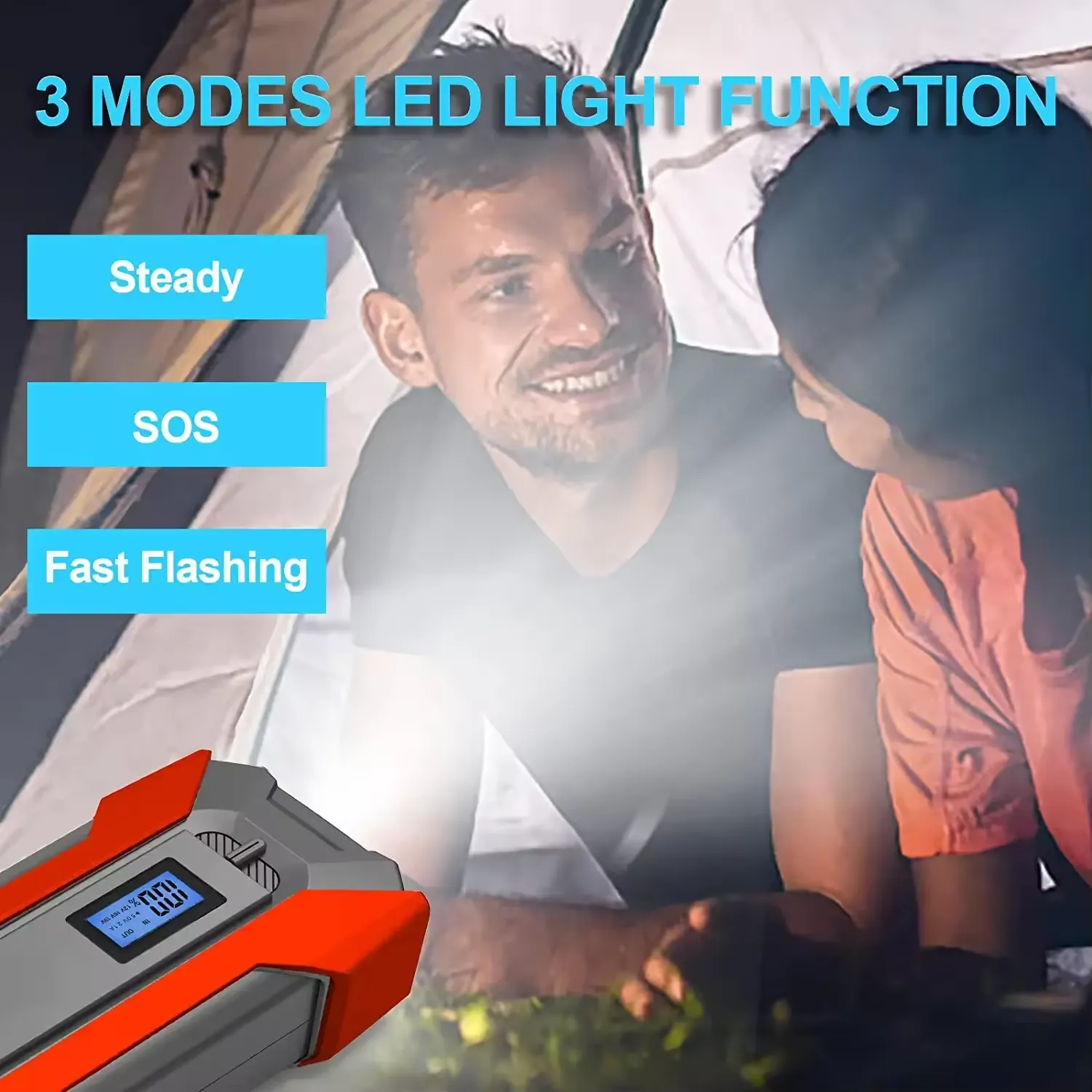 12000mAh Portable Car Jump Starter with Smart Clip 10