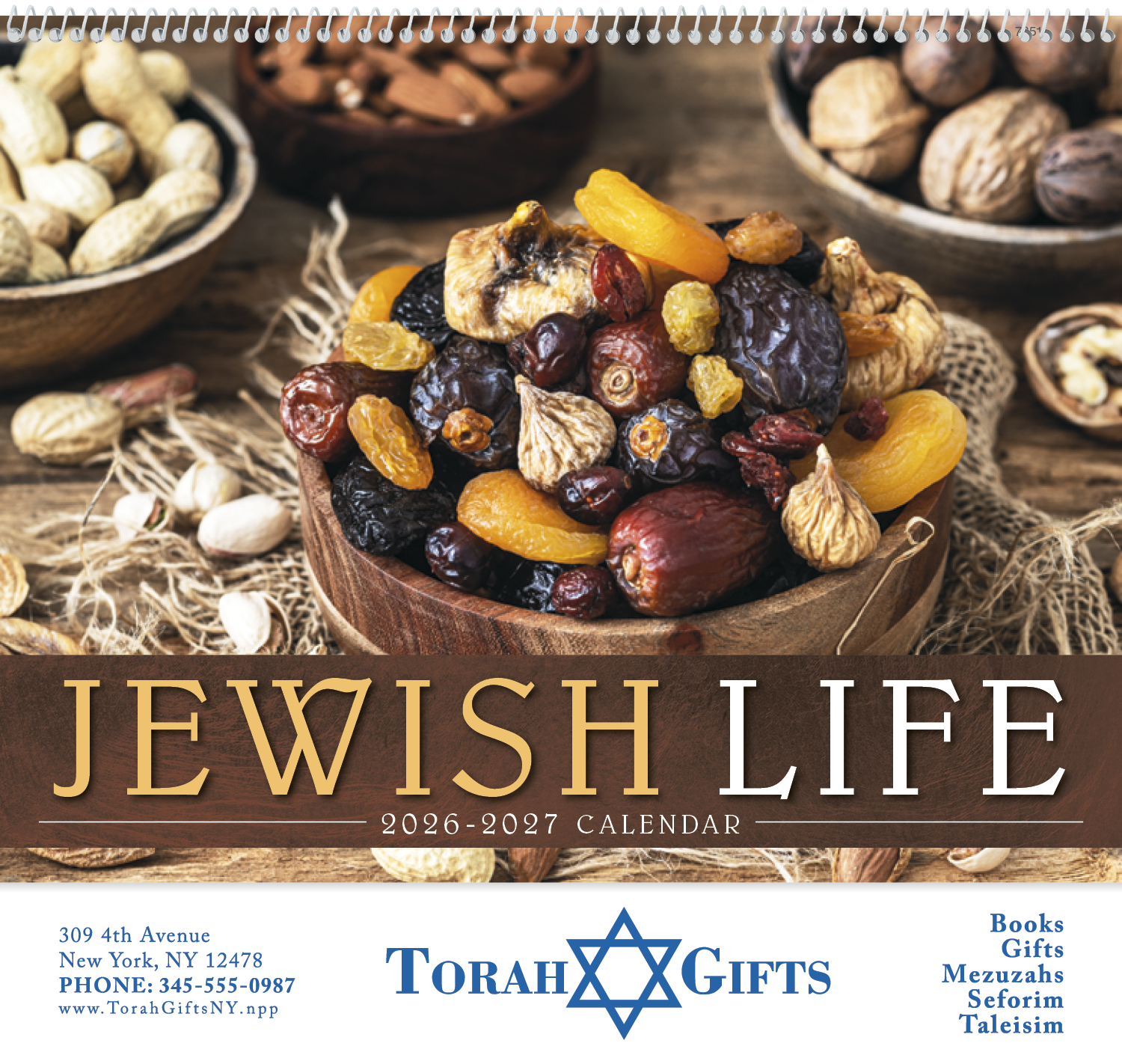 Good Value™ Jewish Life - Spiral Calendar 15