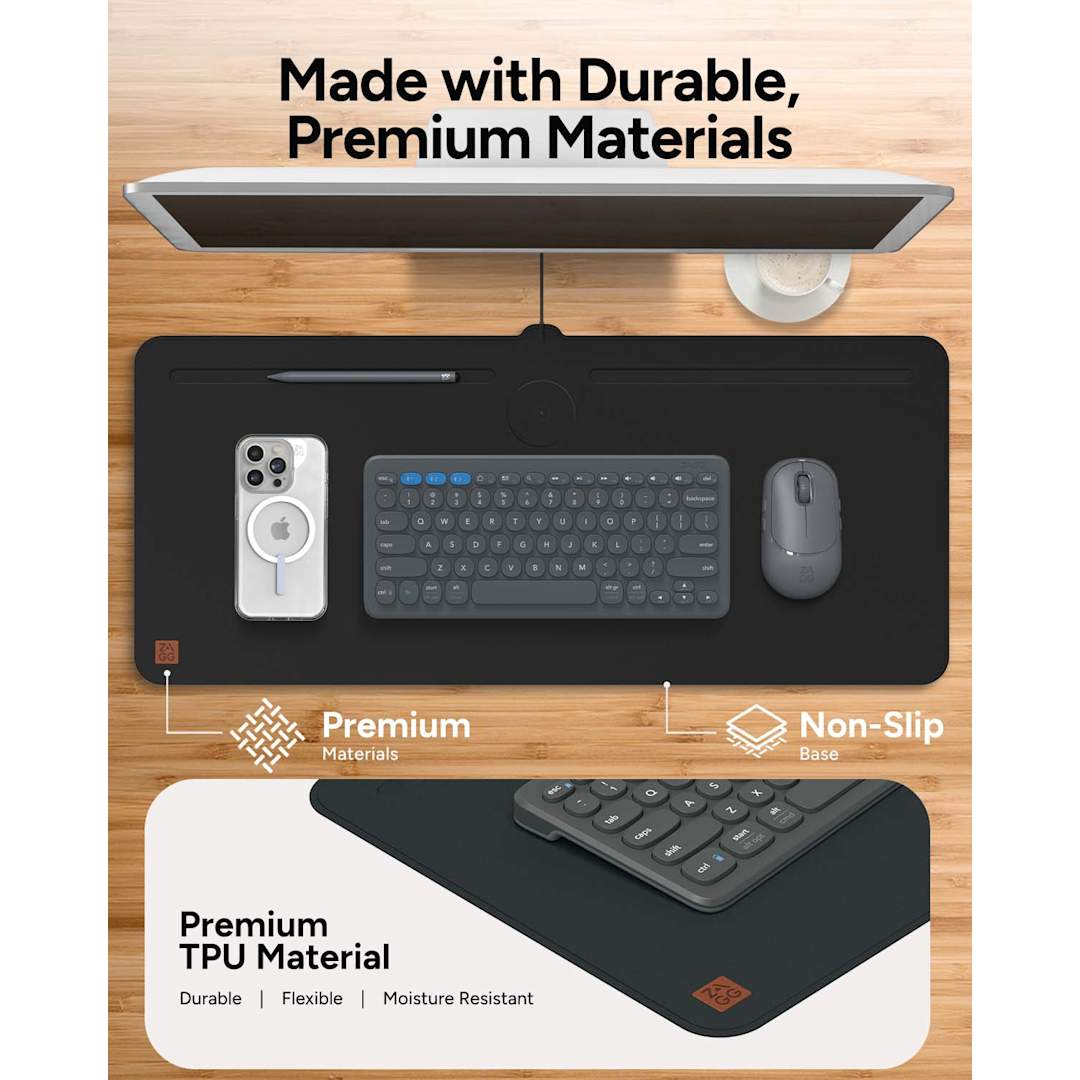 Zagg Desk Mat with Wireless Charging 58