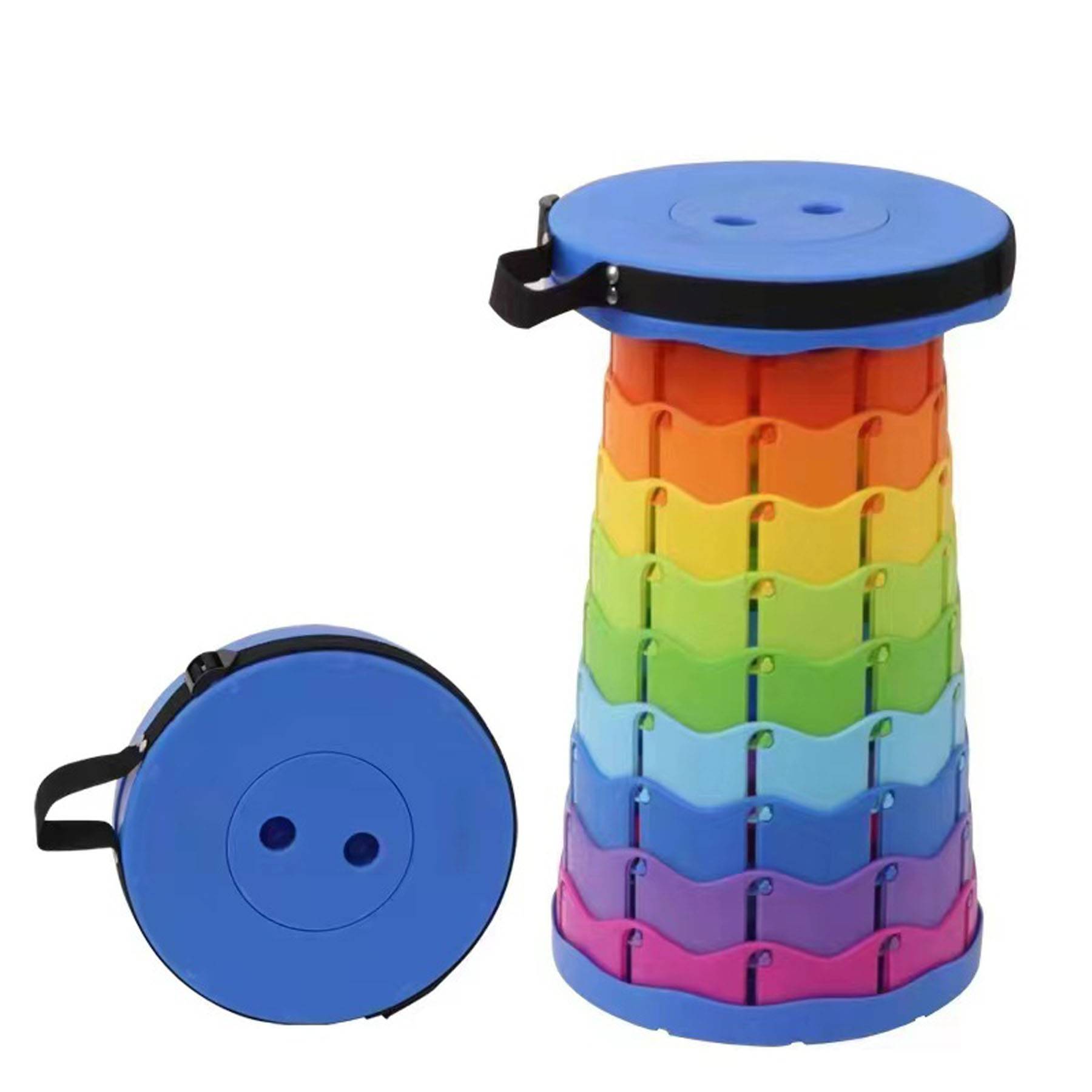Rainbow telescopic folding stool 4