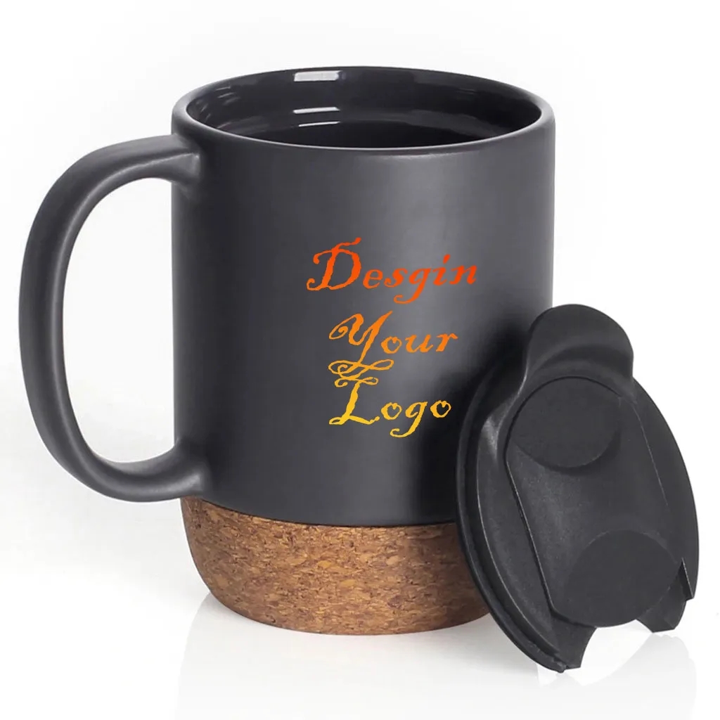 13 Oz Cork Base Ceramic Mug 3