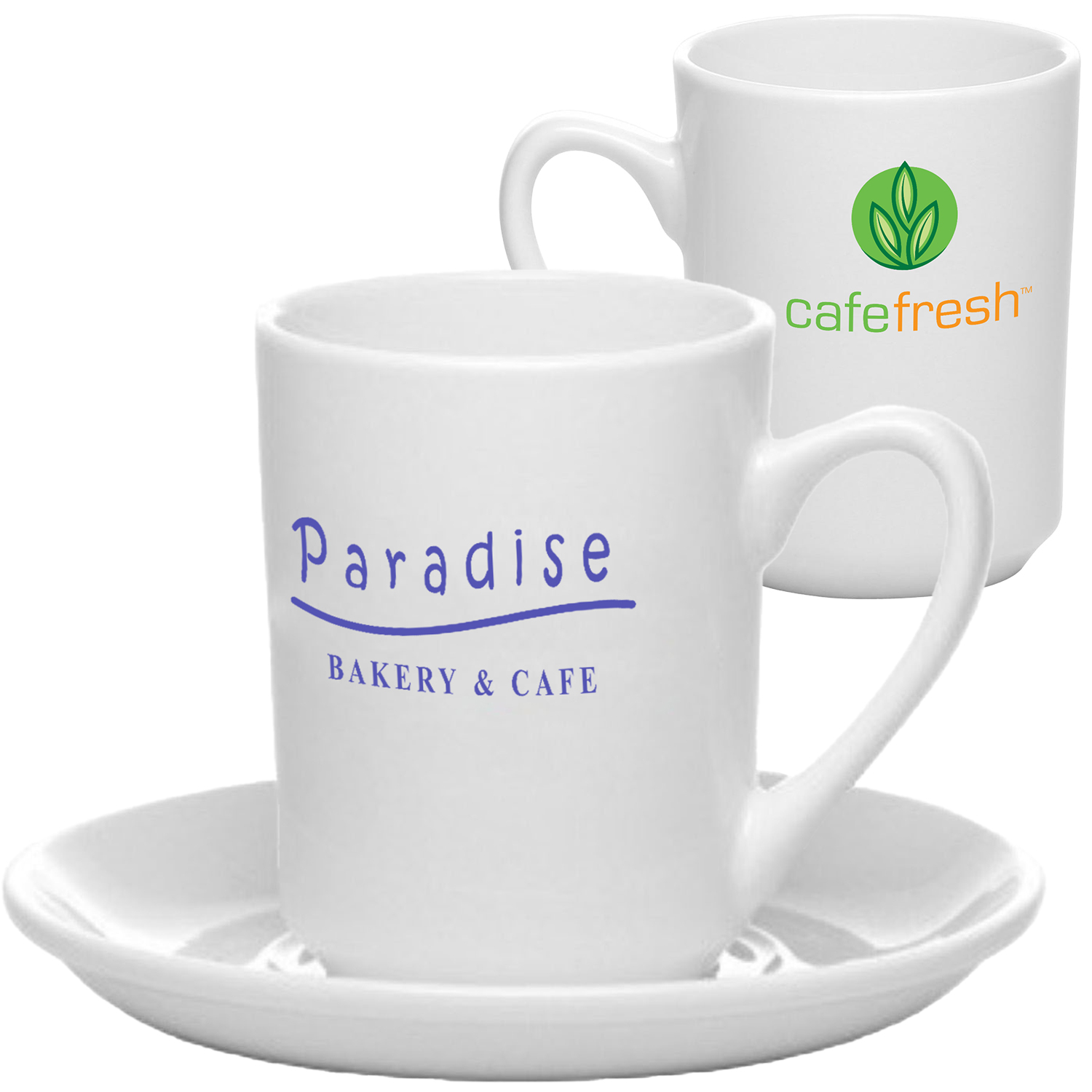 8 oz. Porcelain Small Cappuccino Cups 2