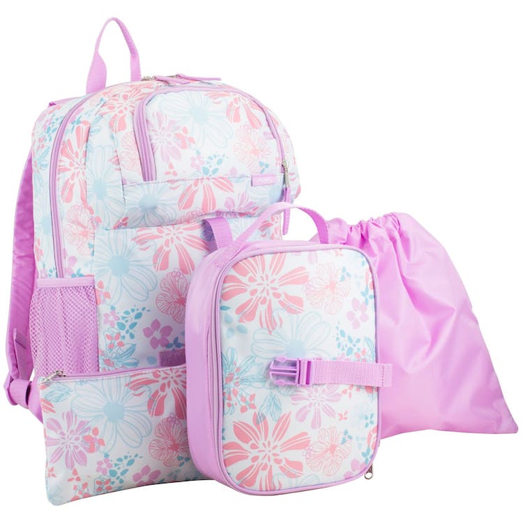 18" Backpack Combo Sets - 4 Pieces Spring Floral