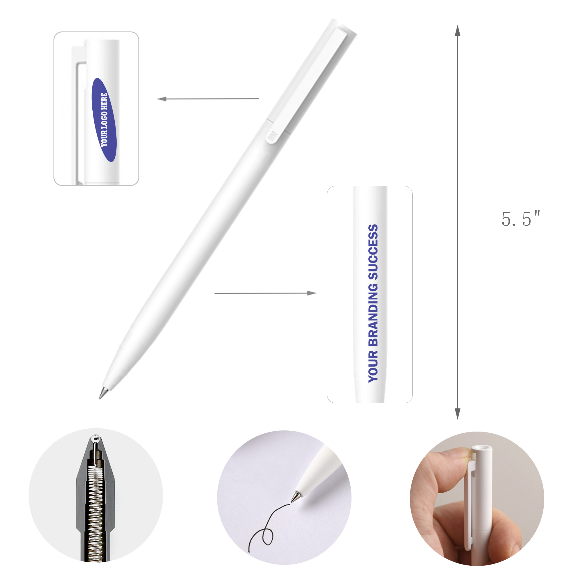 Gel Ink Ballpoint Pen With Replaceable Core 3